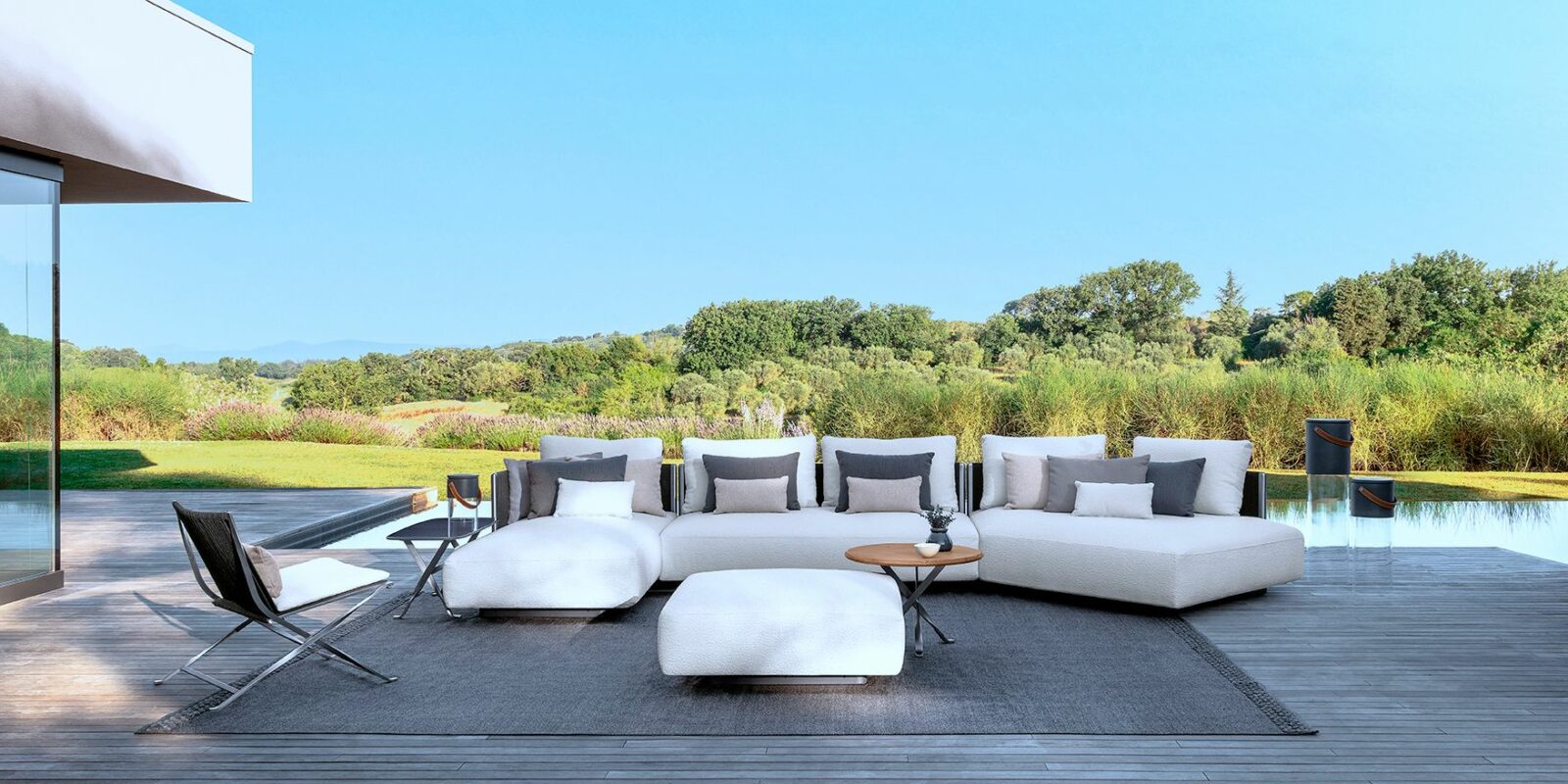 Salon de jardin Talenti George Buxus Bordeaux
