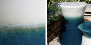 Bout de canapé en céramique CHAI