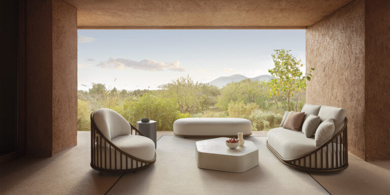 Collection d'extérieur CASK table basse TALO EXPORMIM