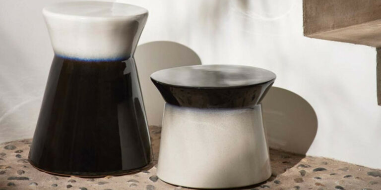 Bout de canapé en céramique CHAI